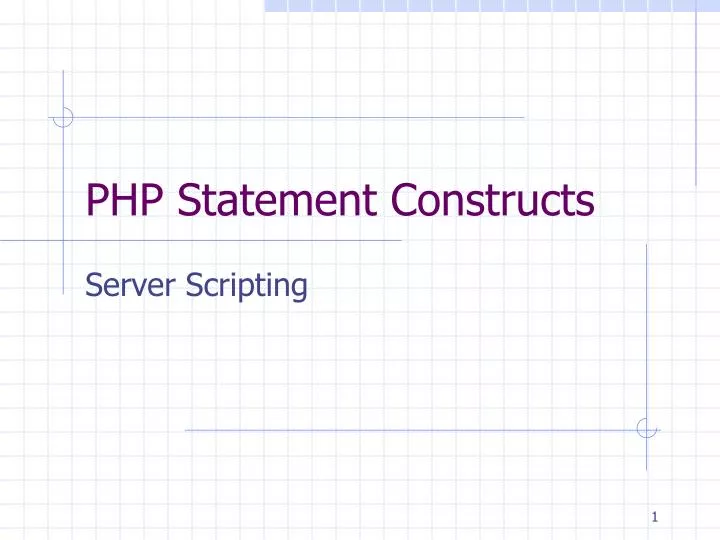 php statement constructs