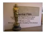 Essential Film - slide 1