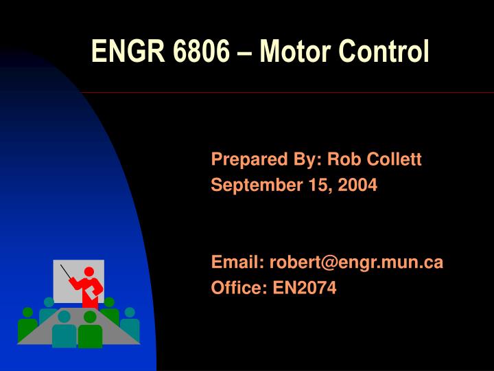 engr 6806 motor control