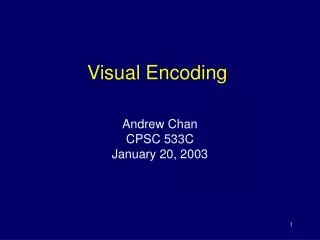 Visual Encoding