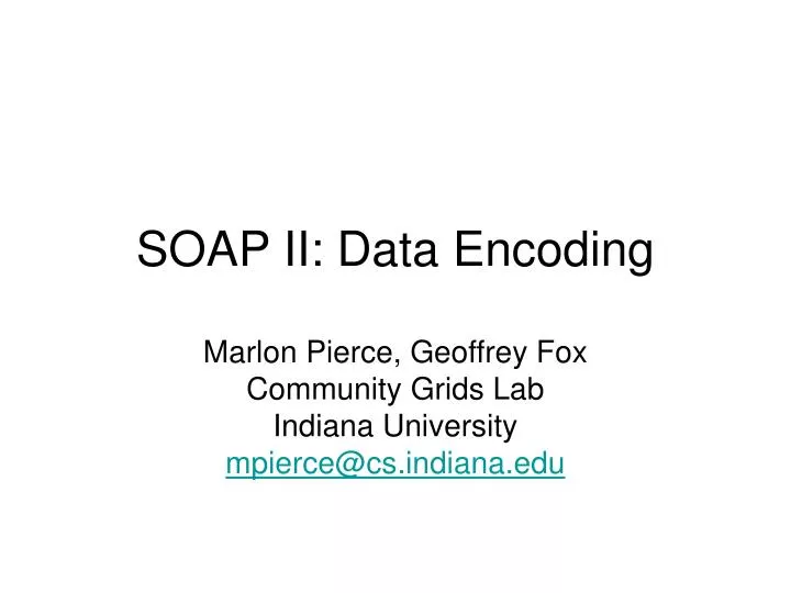 soap ii data encoding