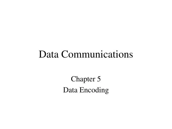 PPT - Data Communications PowerPoint Presentation, Free Download - ID ...