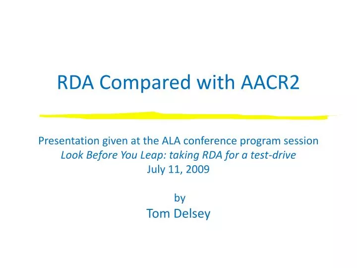 rda compared with aacr2