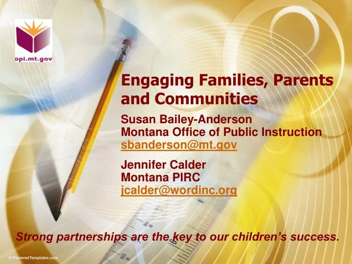 engaging families parents and communities