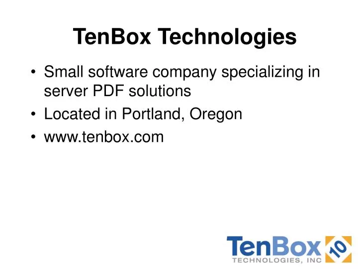tenbox technologies