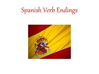 Spanish Verb Endings