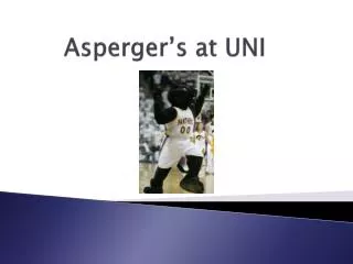 Asperger’s at UNI