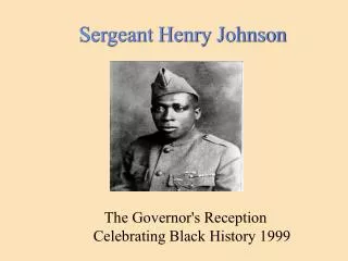 Sergeant Henry Johnson