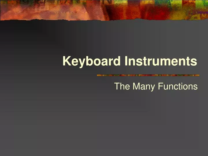keyboard instruments