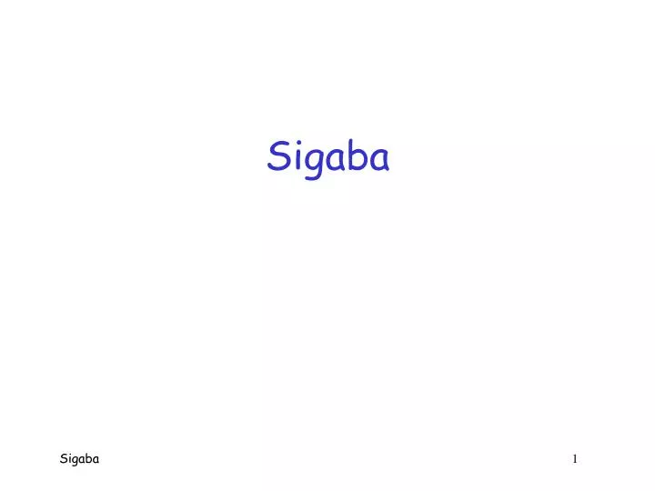 sigaba