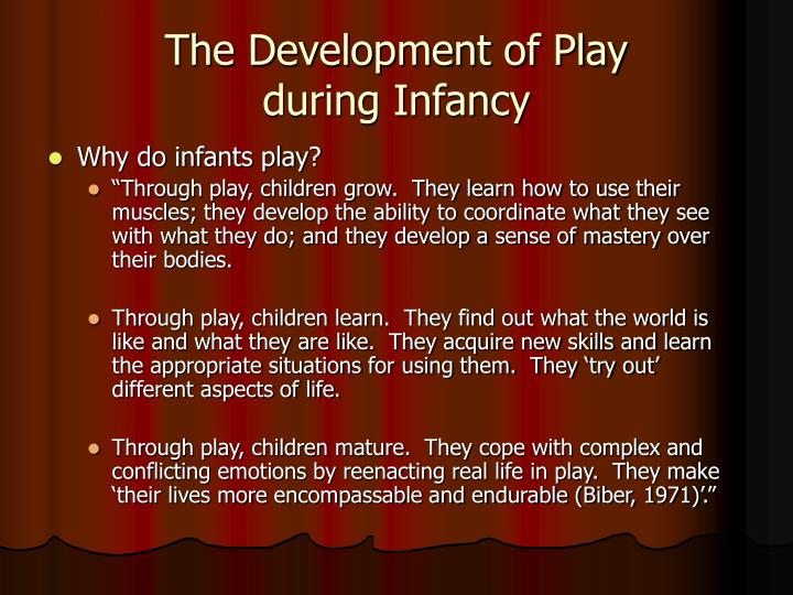 the development of play during infancy