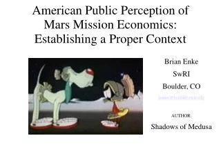 American Public Perception of Mars Mission Economics: Establishing a Proper Context