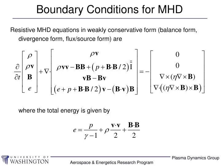boundary conditions for mhd