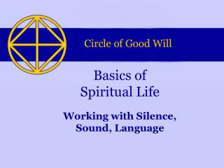 Basics of Spiritual Life