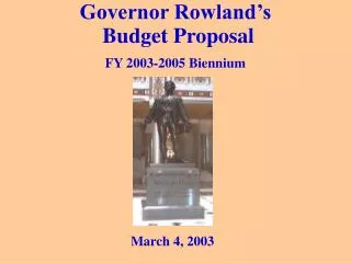 Governor Rowland’s