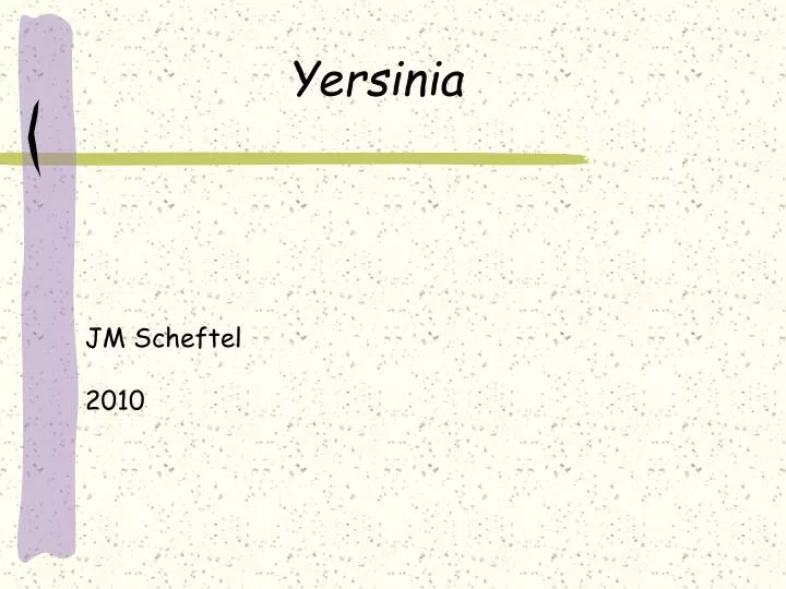 yersinia