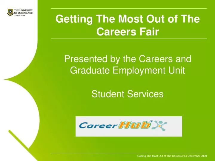 getting the most out of the careers fair