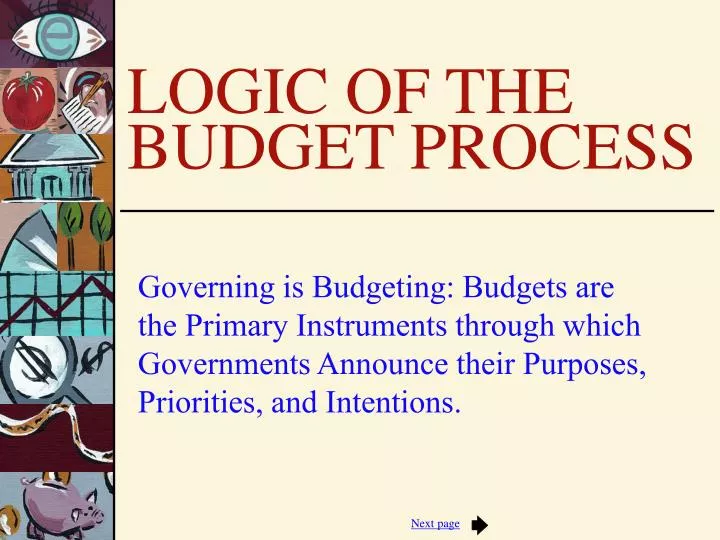 logic of the budget process