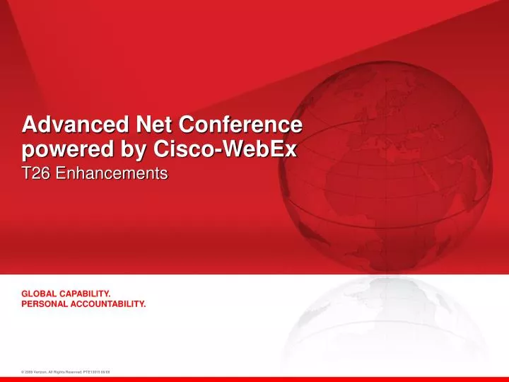 advanced net conference powered by cisco webex