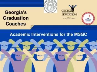 Georgia’s Graduation Coaches