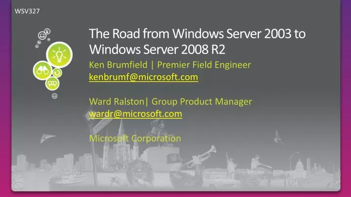 the road from windows server 2003 to windows server 2008 r2
