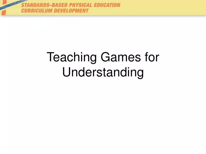 teaching games for understanding