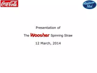 Presentation of The Spinning Straw 12 March, 2014