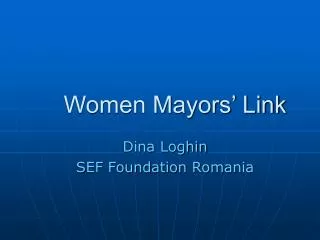Women Mayors’ Link