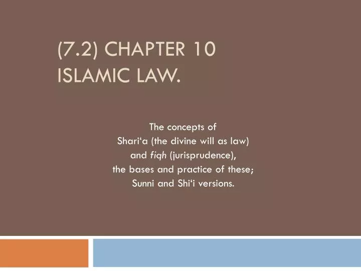 7 2 chapter 10 islamic law