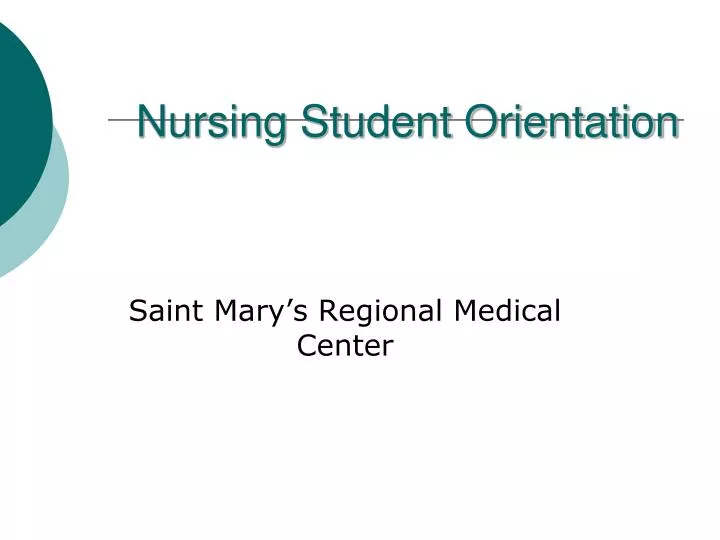 nursing student orientation