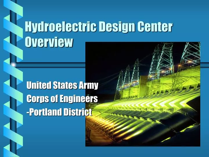 hydroelectric design center overview