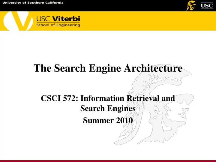 the search engine architecture