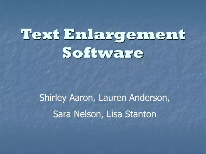 text enlargement software