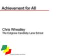 Achievement for All - slide 1