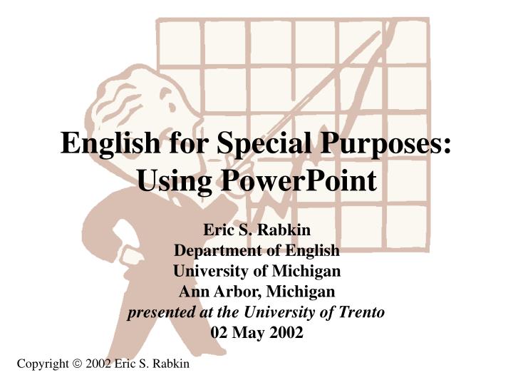 english for special purposes using powerpoint