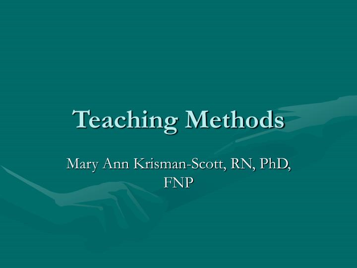 teaching methods