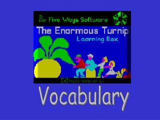 Vocabulary