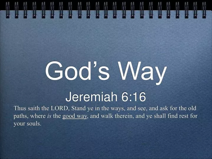god s way