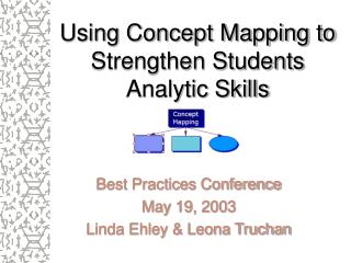 Using Concept Mapping to Strengthen Students Analytic Skills