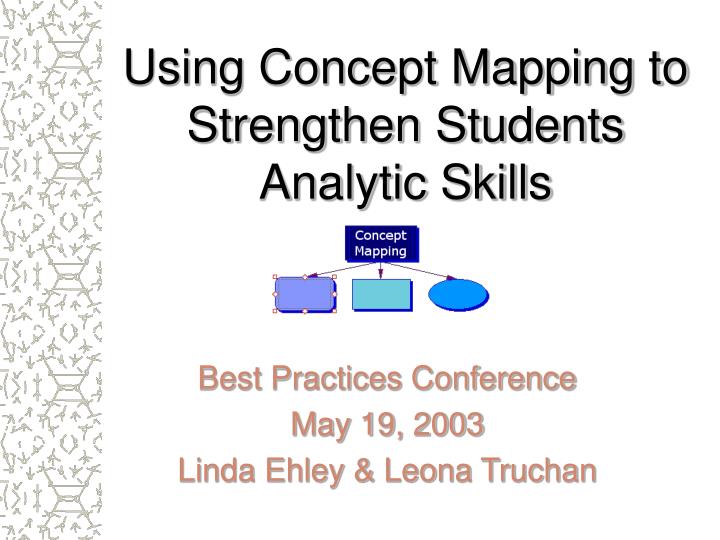 using concept mapping to strengthen students analytic skills