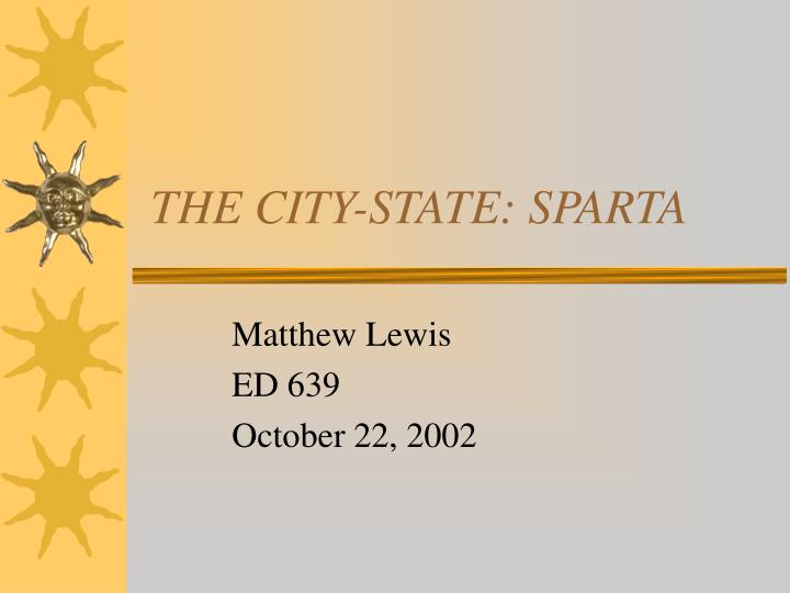 the city state sparta