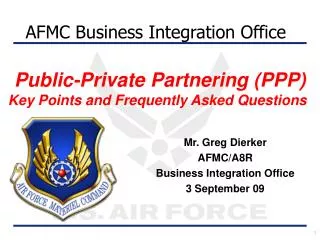 Public-Private Partnering (PPP) Key Points and Frequently Asked Questions