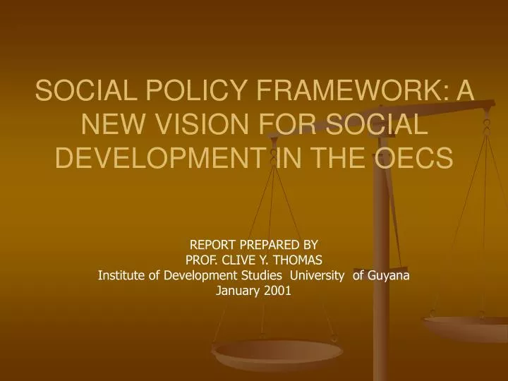 social policy framework a new vision for social development in the oecs