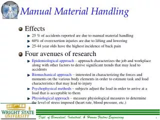 Manual Material Handling