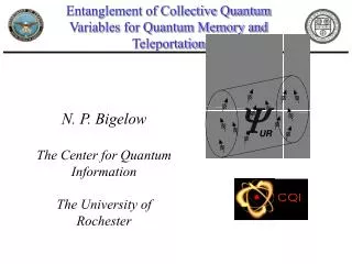 Entanglement of Collective Quantum Variables for Quantum Memory and Teleportation