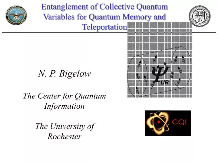 entanglement of collective quantum variables for quantum memory and teleportation