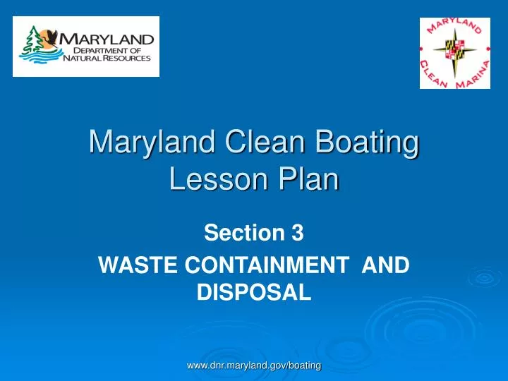 maryland clean boating lesson plan