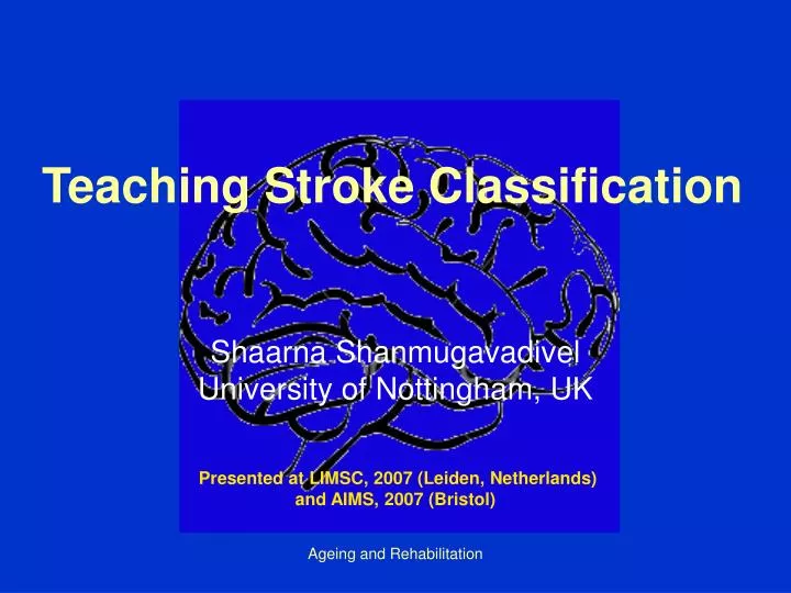 teaching stroke classification