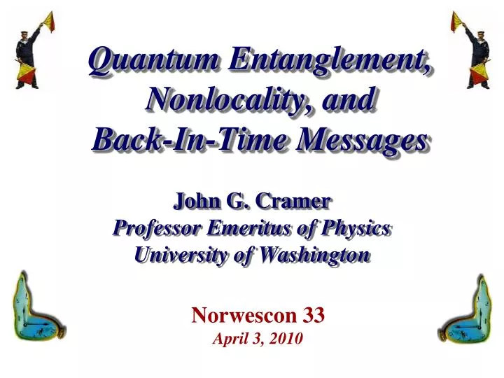 quantum entanglement nonlocality and back in time messages