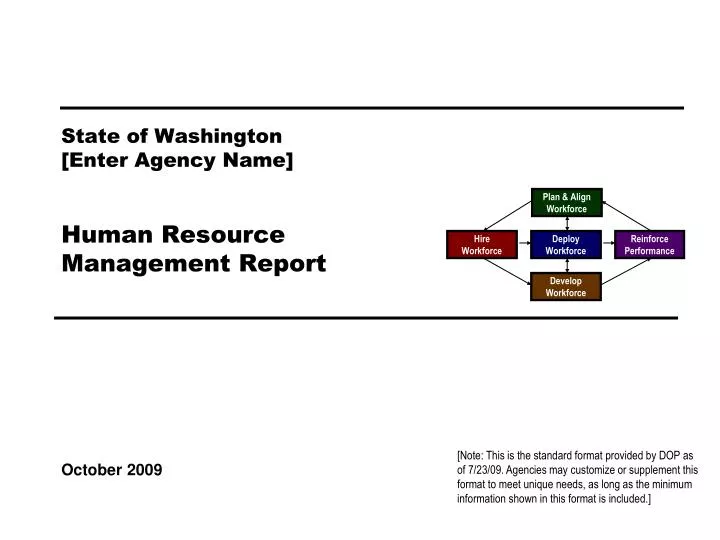 state of washington enter agency name human resource management report